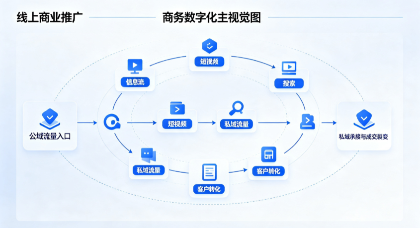 锦江区线上商业推广怎么做？全域流量闭环搭建与低成本转化实战指南
